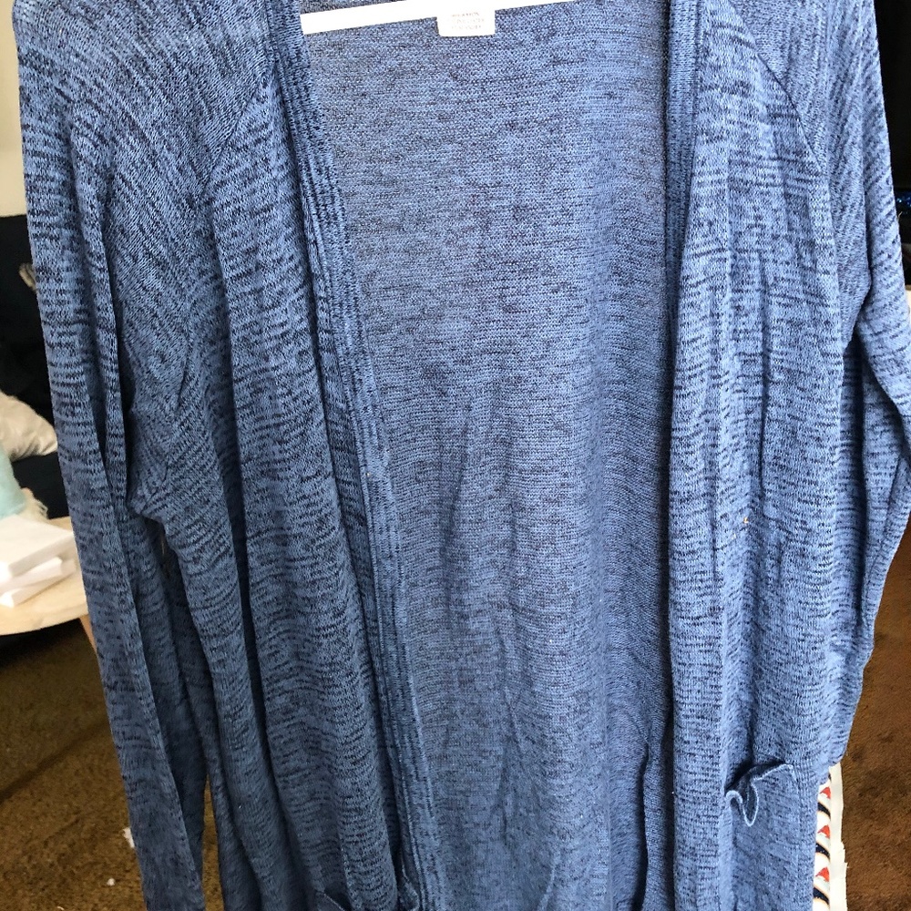 Faded Glory Mixed Blues Cardigan